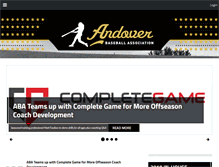 Tablet Screenshot of andoverbaseball.org